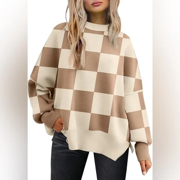 Amazon Checkered Sweater - Picture 5 of 5
